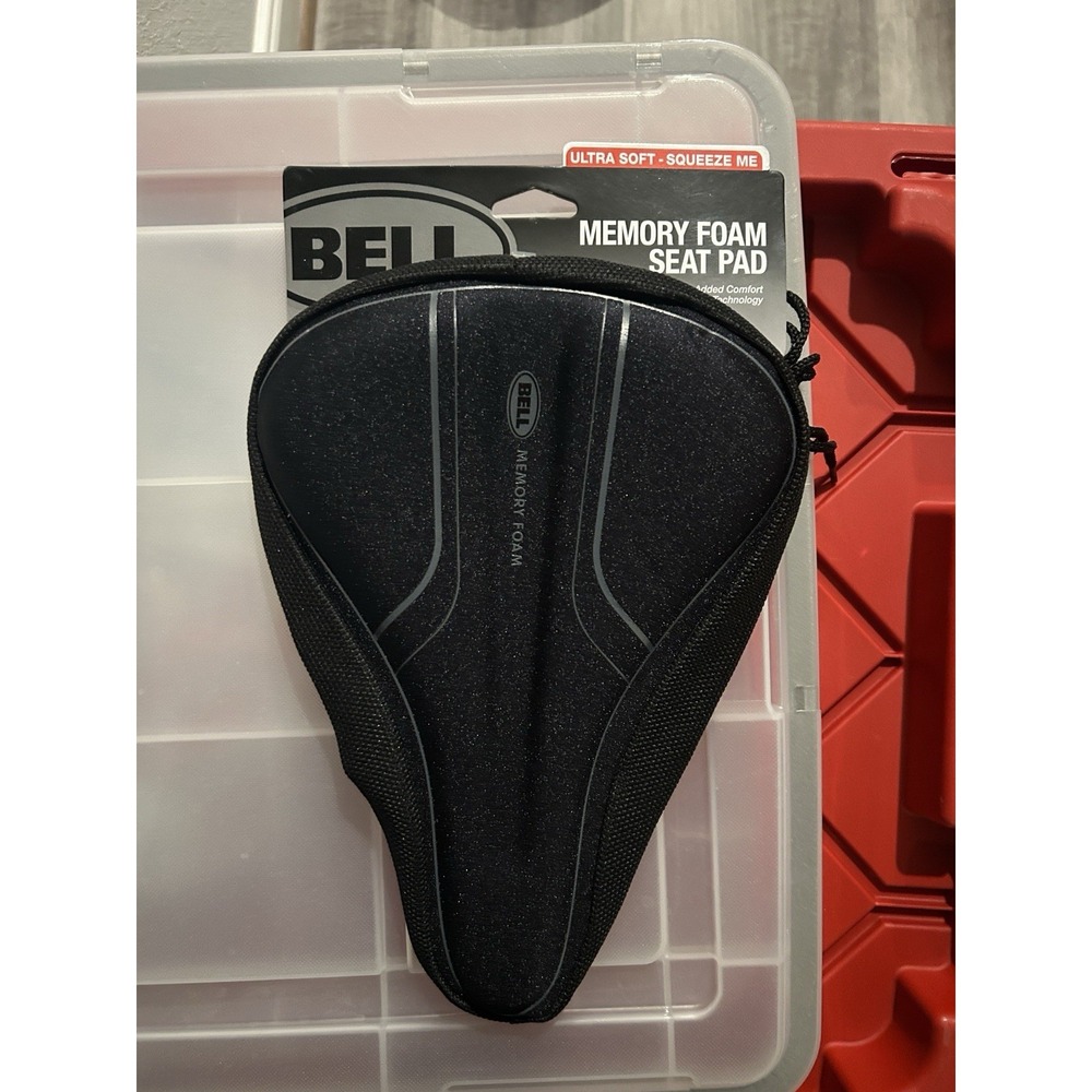 Bell Memory Foam Bike‎ Seat Pad Cushion Cover Anti Slip Black New